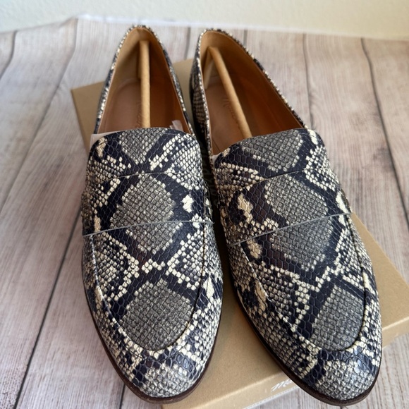 MADEWELL The Alex Loafer In Snake Embossed Leather 9.5 NIB - Picture 4 of 8